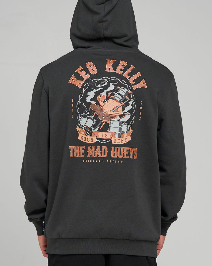 KEGS KELLY | HOODED PULLOVER - VINTAGE BLACK