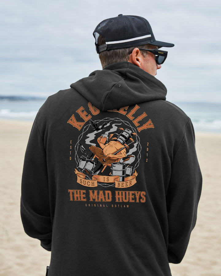 KEGS KELLY | HOODED PULLOVER - VINTAGE BLACK