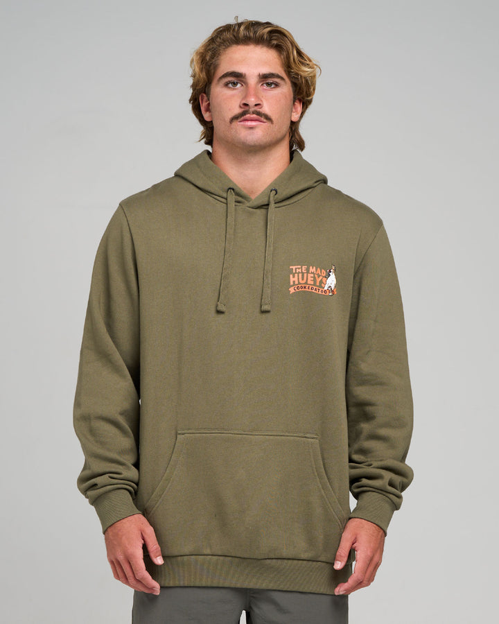 COOKEDATOO AHOY | HOODED PULLOVER - OLIVE