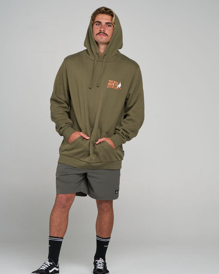 COOKEDATOO AHOY | HOODED PULLOVER - OLIVE