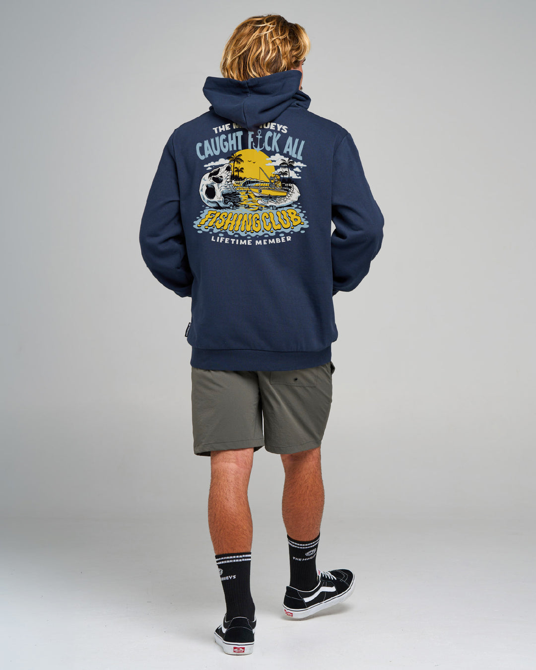 CAUGHT FK ALL JAW | PULLOVER - NAVY
