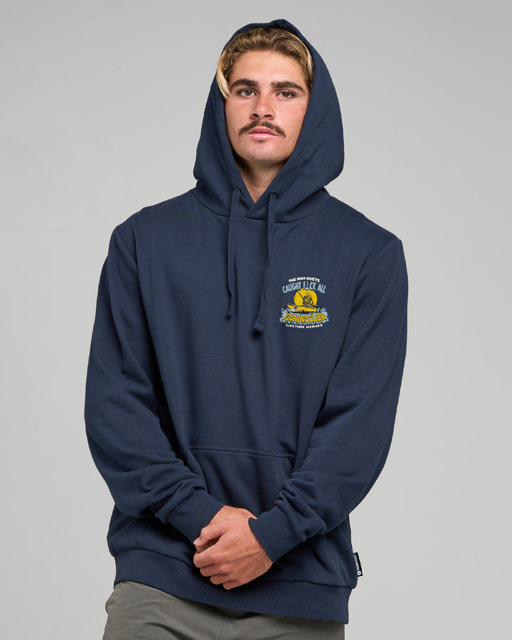 CAUGHT FK ALL JAW | PULLOVER - NAVY