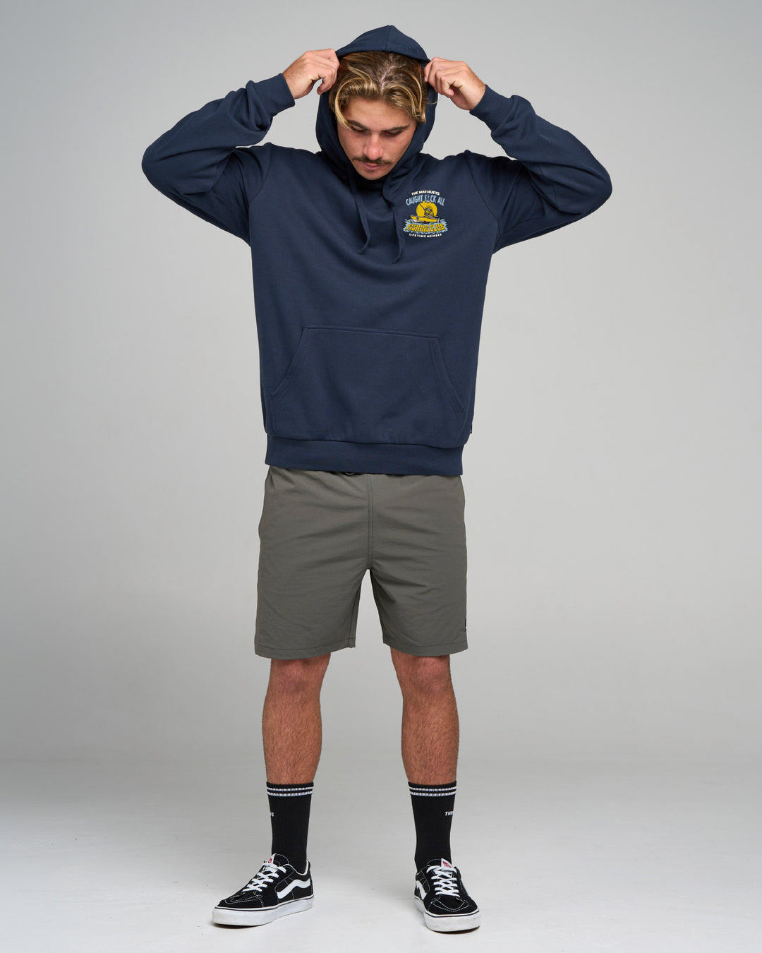 CAUGHT FK ALL JAW | PULLOVER - NAVY