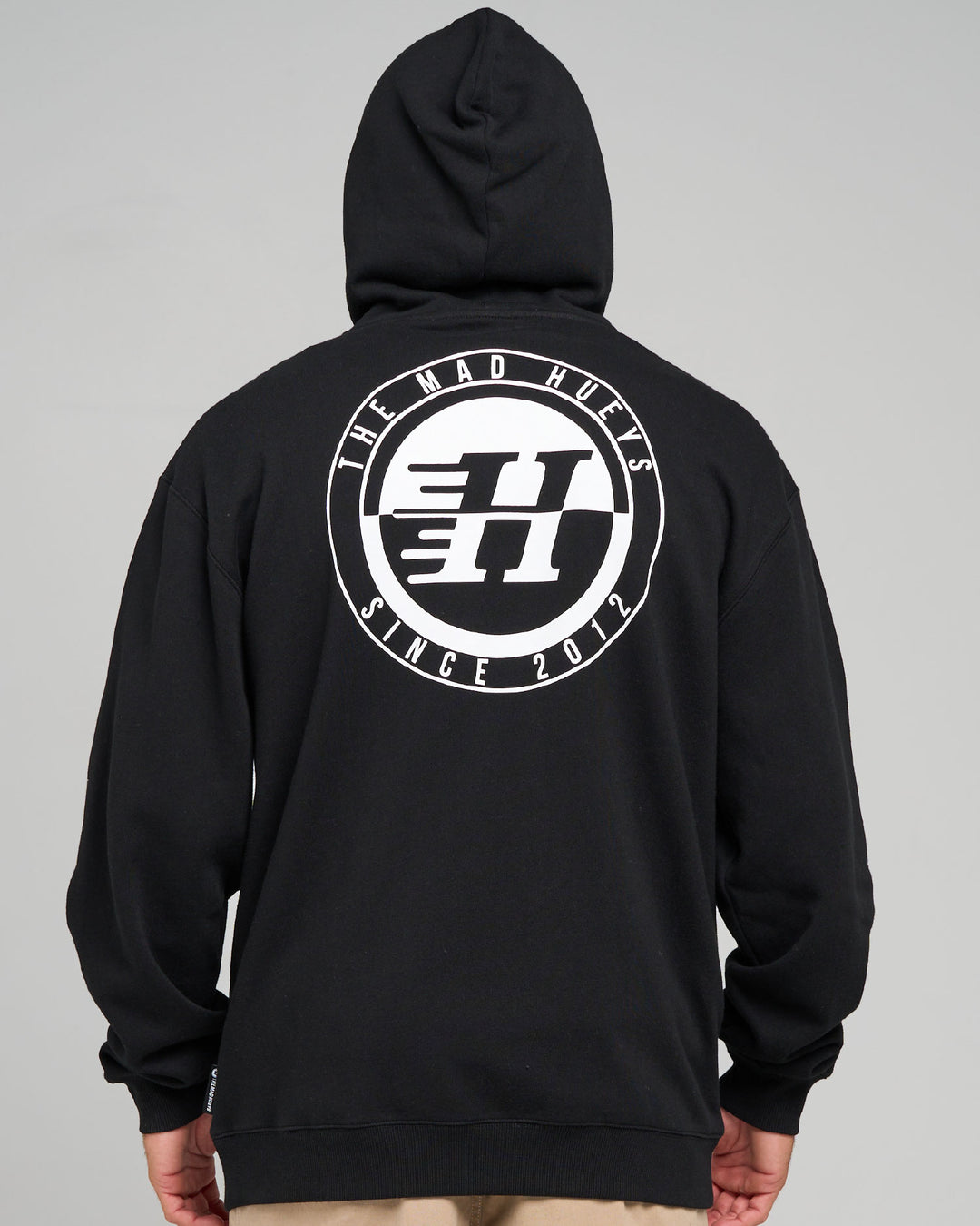 H SERIES SPLIT | HOODED ZIP THRU - BLACK