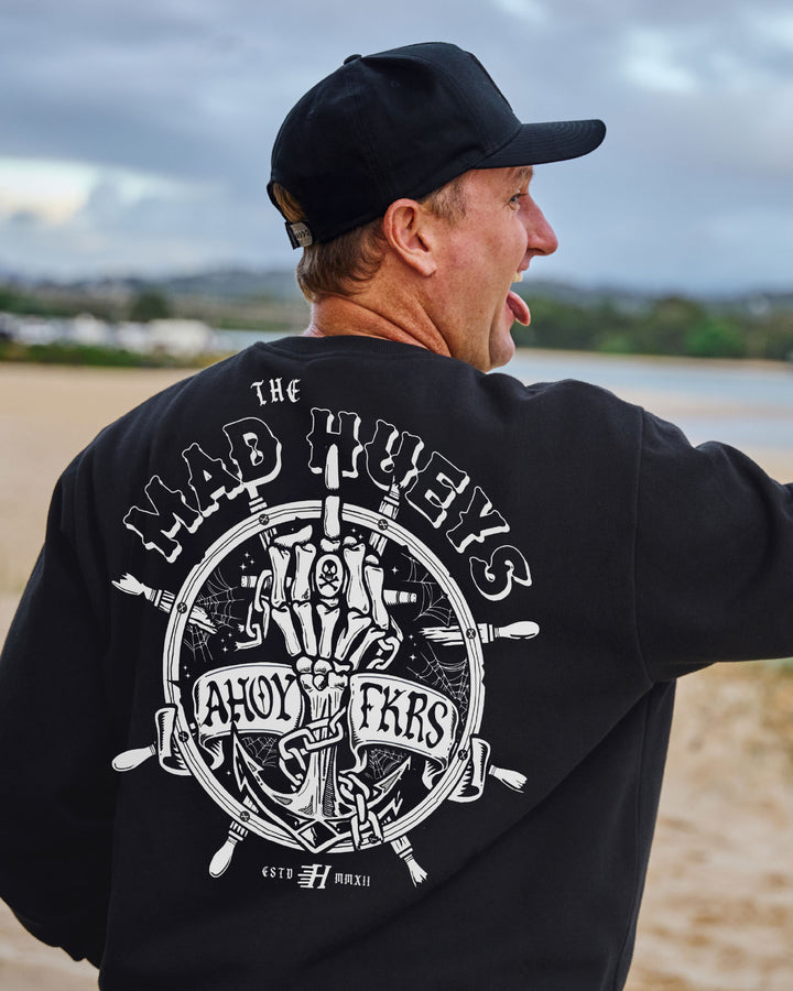 CHAIN FKRS | CREW - WASHED BLACK
