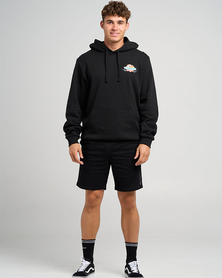 MEAN AS NZ | HOODED PULLOVER - BLACK