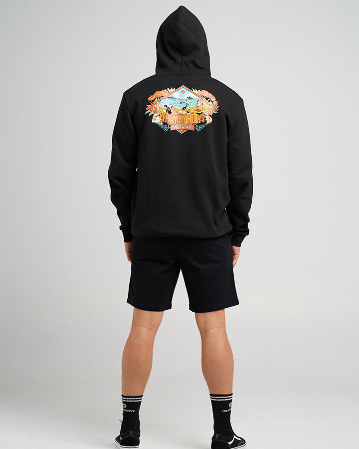 MEAN AS NZ | HOODED PULLOVER - BLACK