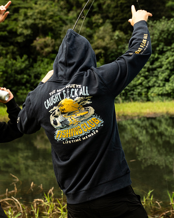 CAUGHT FK ALL JAW | PULLOVER - NAVY