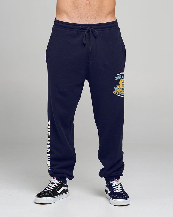 CAUGHT FK ALL JAW | TRACKPANT - NAVY