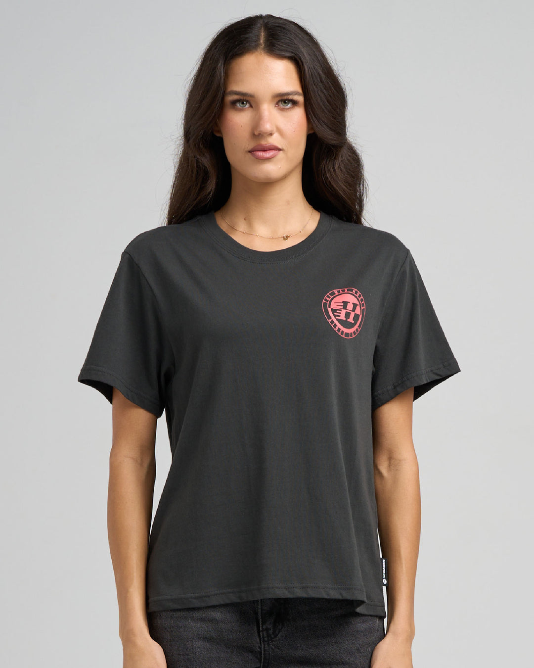 H SERIES SPLIT | WOMENS SS TEE - VINTAGE BLACK