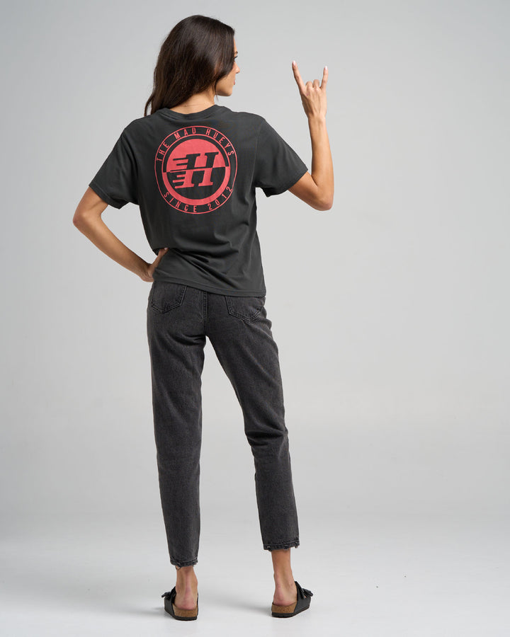 H SERIES SPLIT | WOMENS SS TEE - VINTAGE BLACK