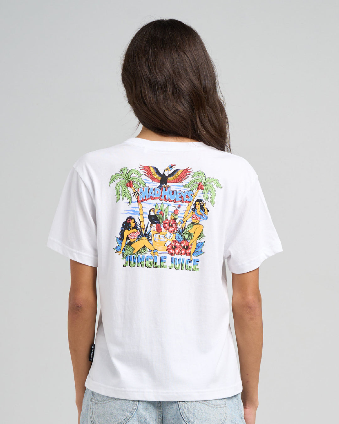 JUNGLE JUICE | WOMENS SS TEE - WHITE