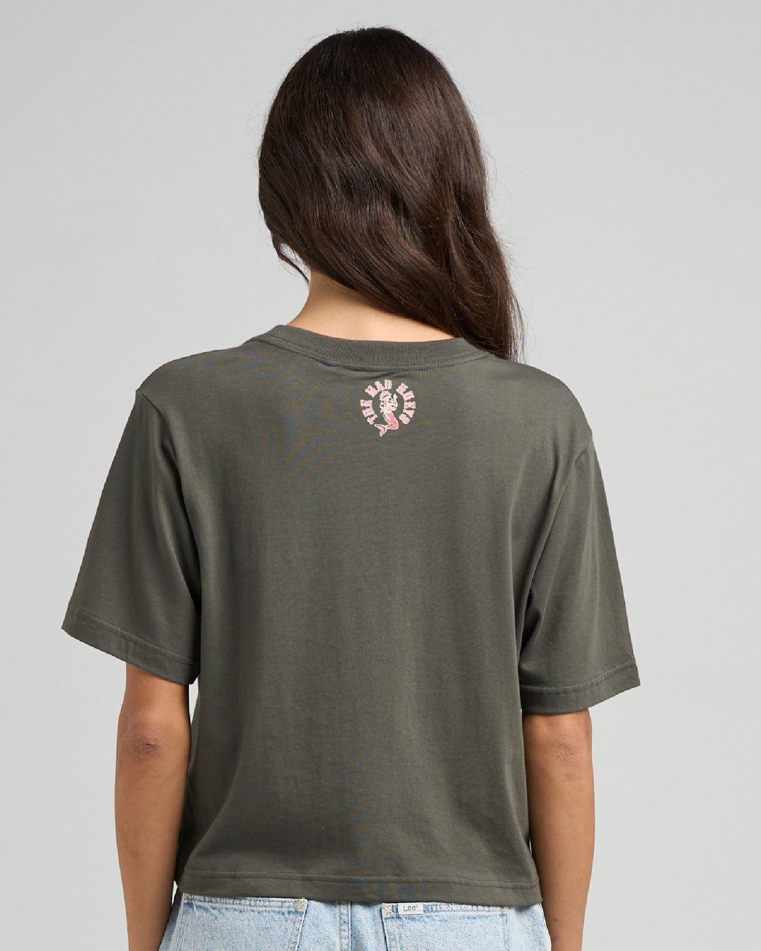 MERMAID ANCHOR | WOMENS BOXY TEE - CHARCOAL