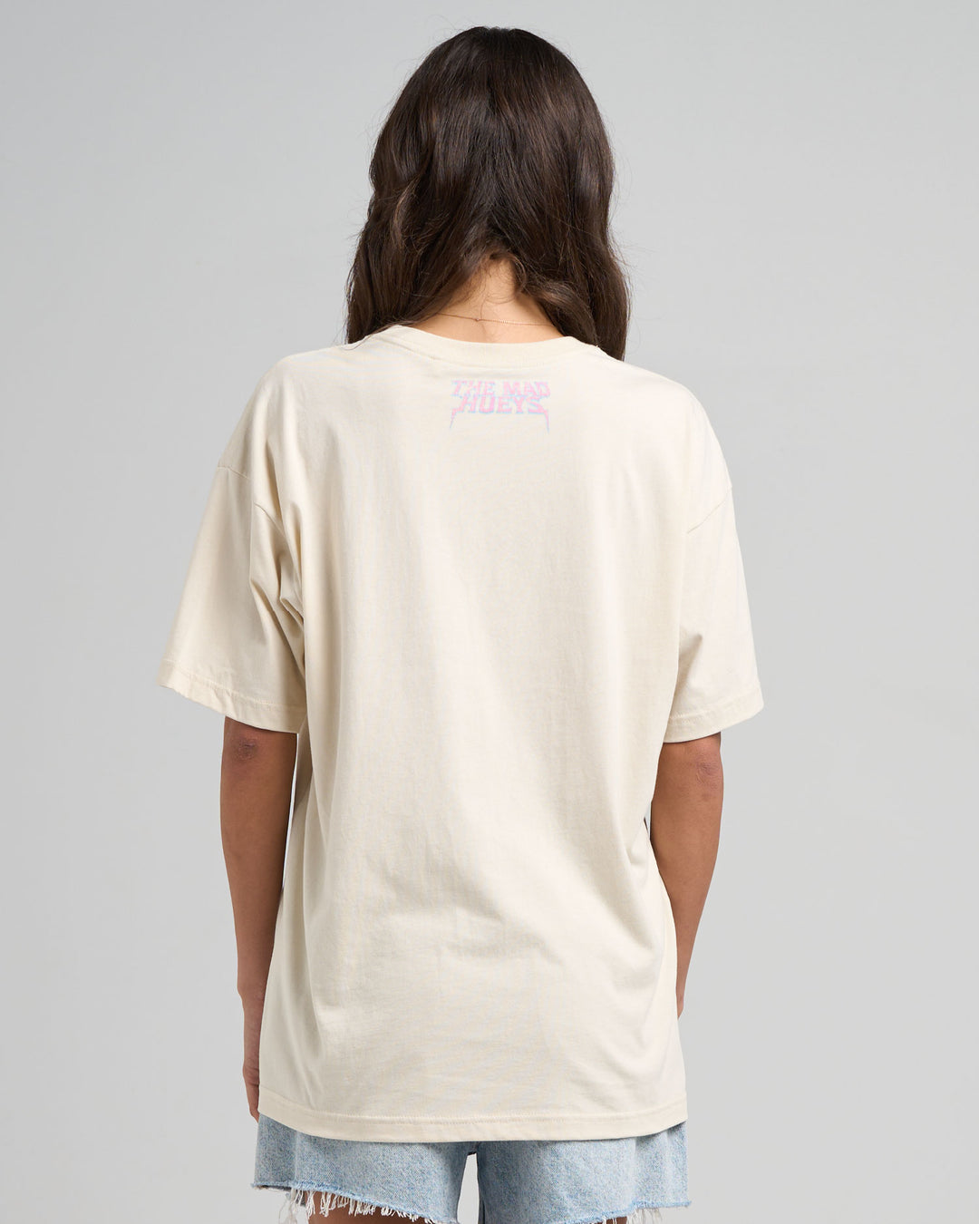 BORN TO HUEYS | WOMENS OVERSIZED TEE - STONE