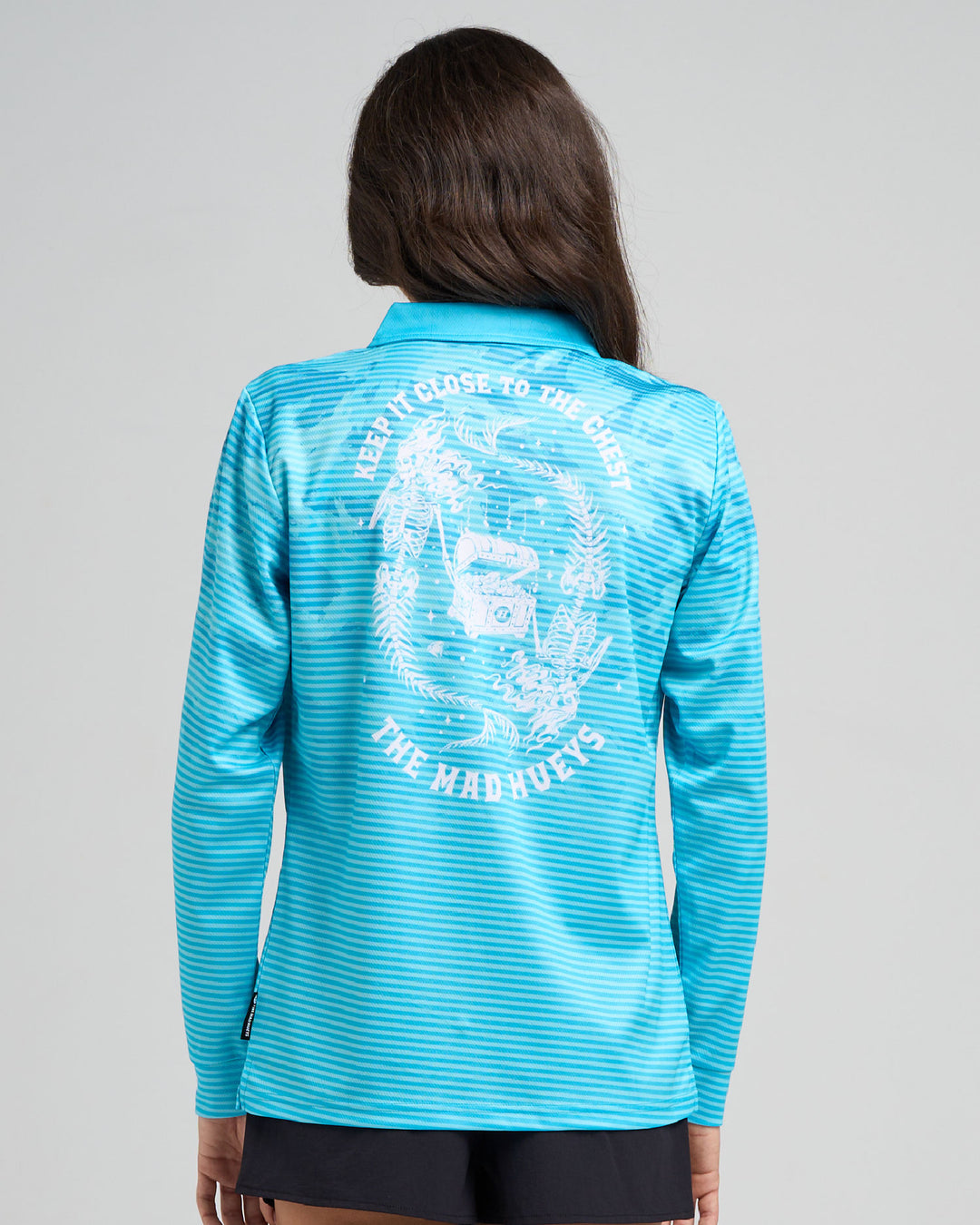 CLOSE CHEST | WOMENS UPF 50+ FISHING JERSEY - CANDY BLUE