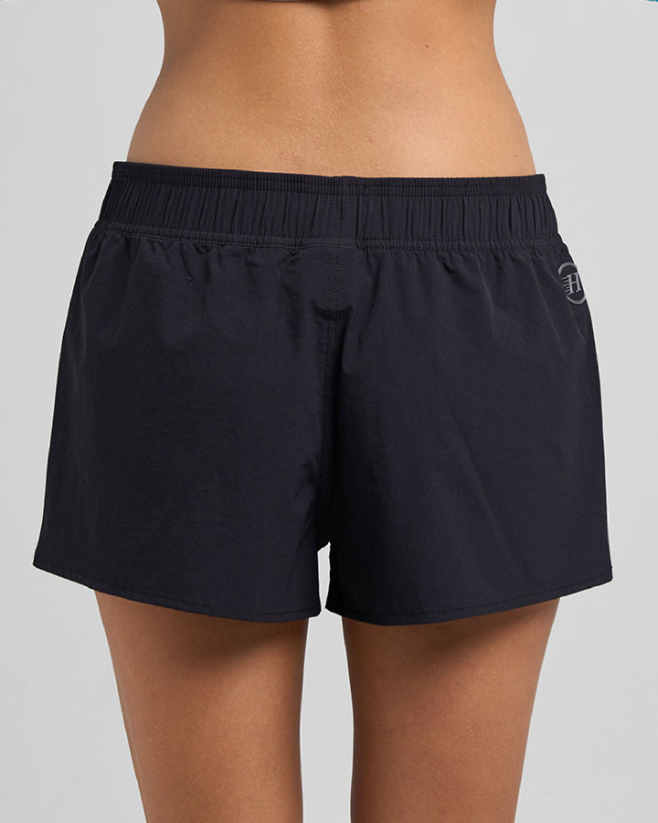 HUEYS | WOMENS SWIM SHORT - BLACK