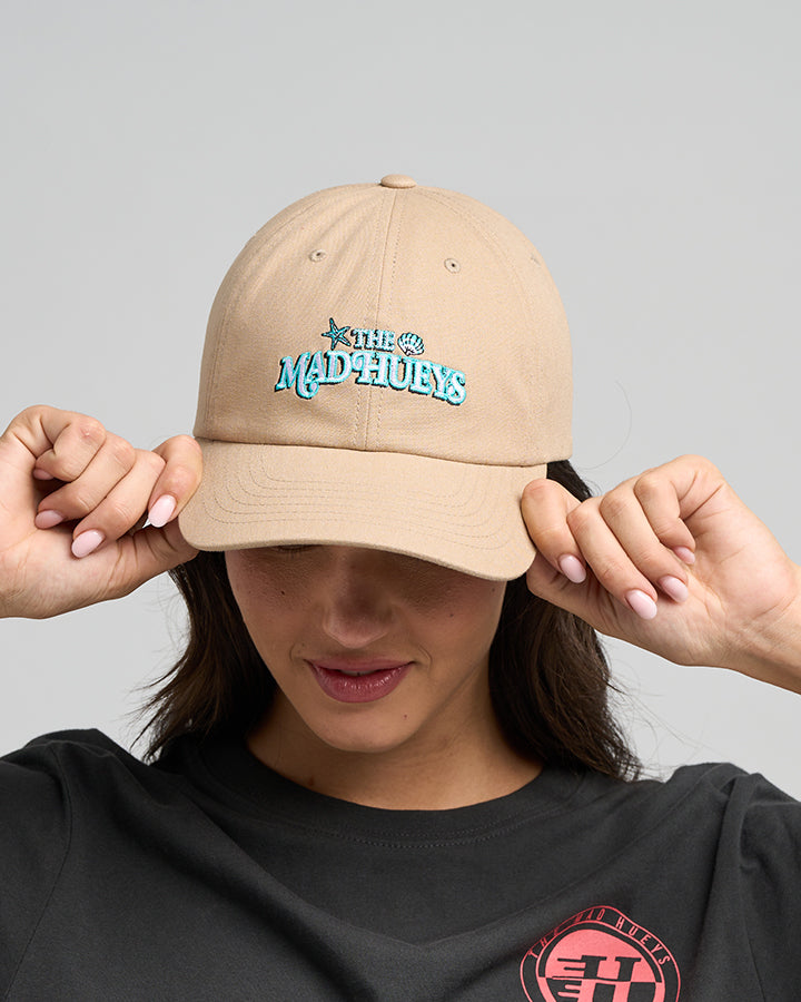MERMAIDS DRINK FREE | WOMENS UNSTRUCTURED CAP - TAN