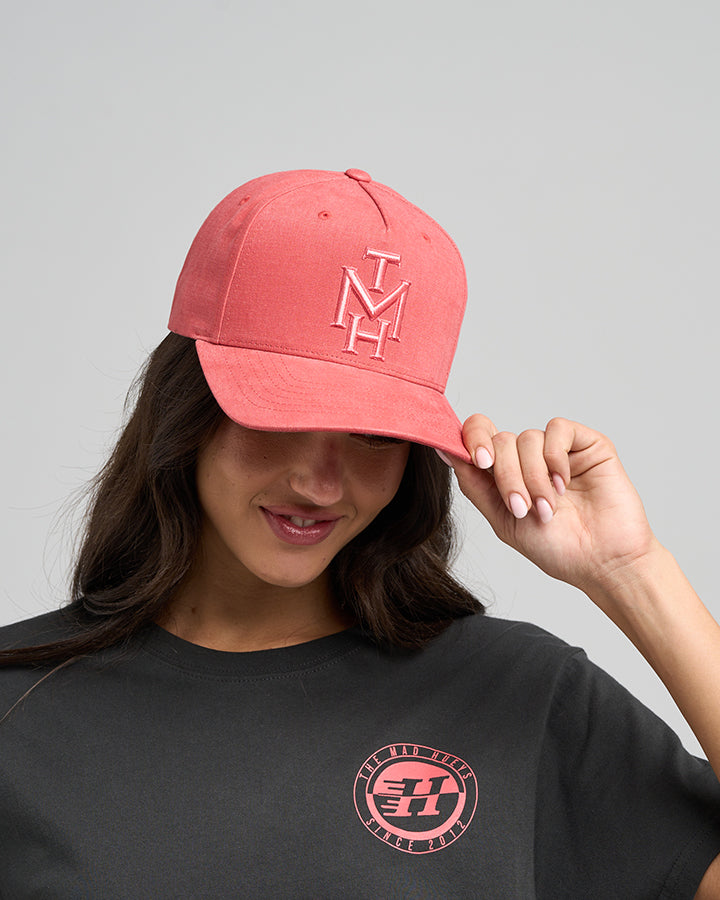 NEW HUEYS | WOMENS BASEBALL CAP - WASHED DUSTY ROSE