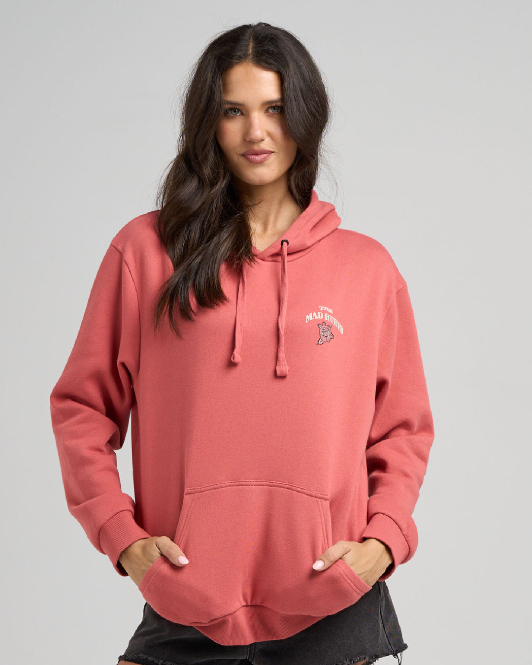 PIRATES LIFE | WOMENS HOODED PULLOVER - DUSTY ROSE