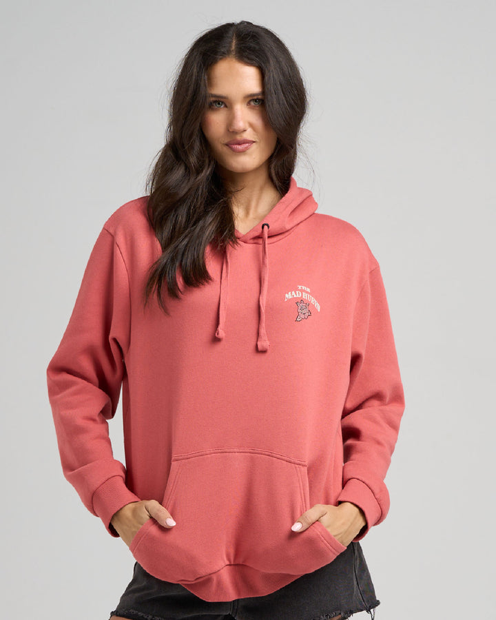 PIRATES LIFE | WOMENS HOODED PULLOVER - DUSTY ROSE