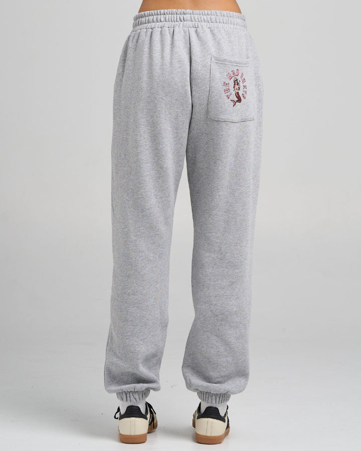 MERMAID ANCHOR | WOMENS TRACKPANT - GREY MARLE
