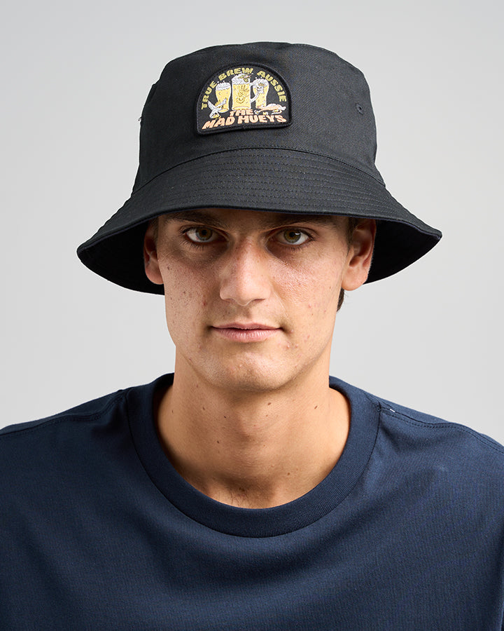 TRUE BREW | BUCKET HAT - BLACK