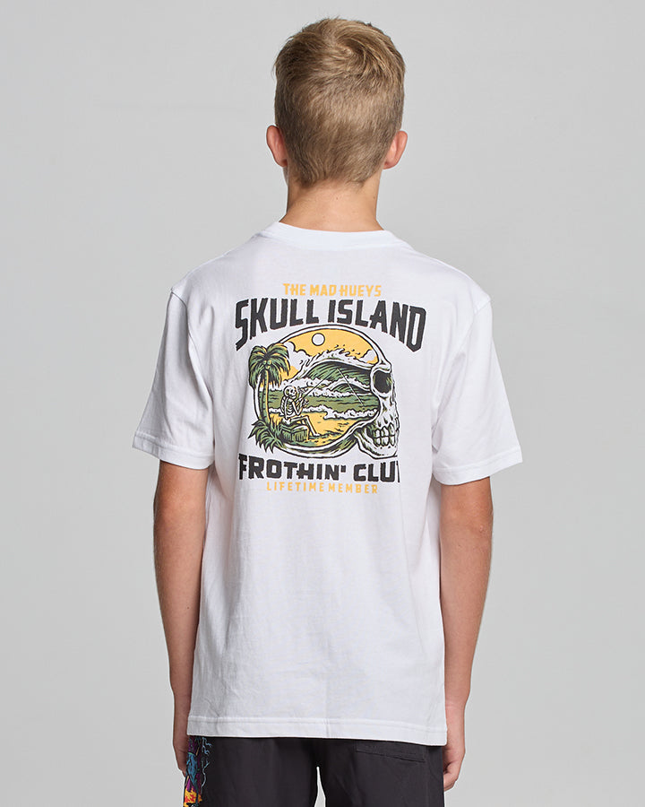 FROTHING CLUB | YOUTH SS TEE - WHITE