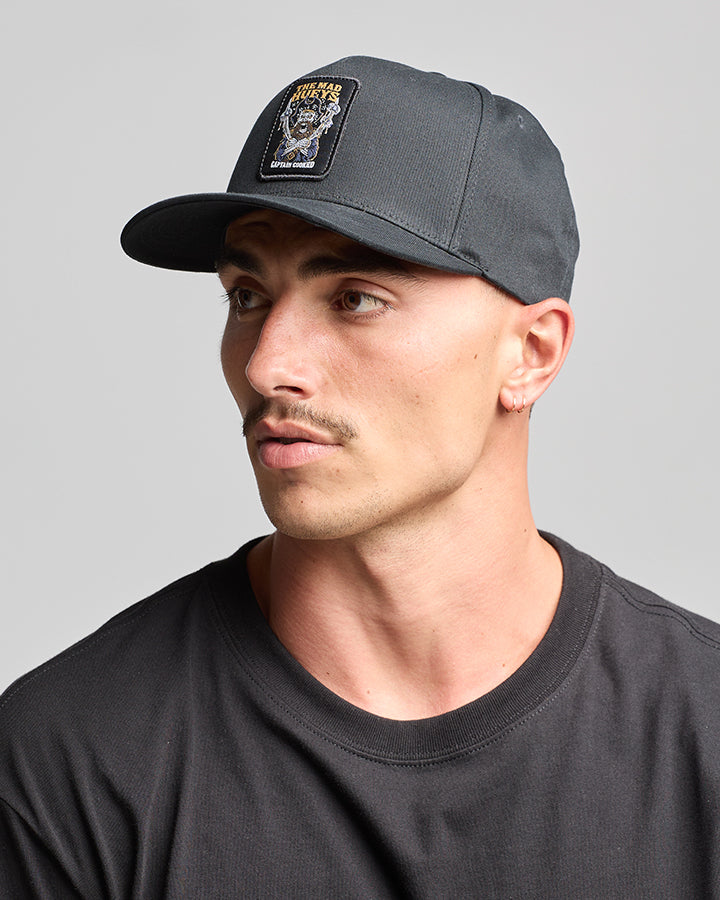 CAPTAIN COOKED | TWILL SNAPBACK - BLACK