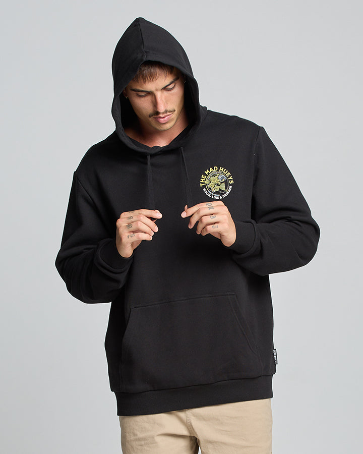 HOOK LINE &amp; DRINKER | PULLOVER - BLACK