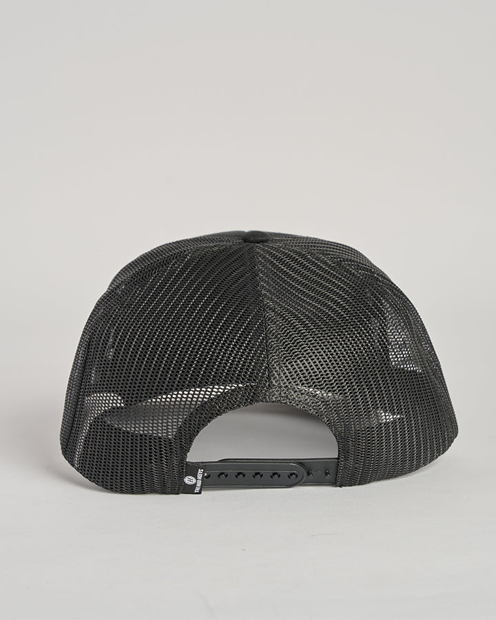 WAVES OUT YONDER |  WOMENS FOAM TRUCKER - BLACK