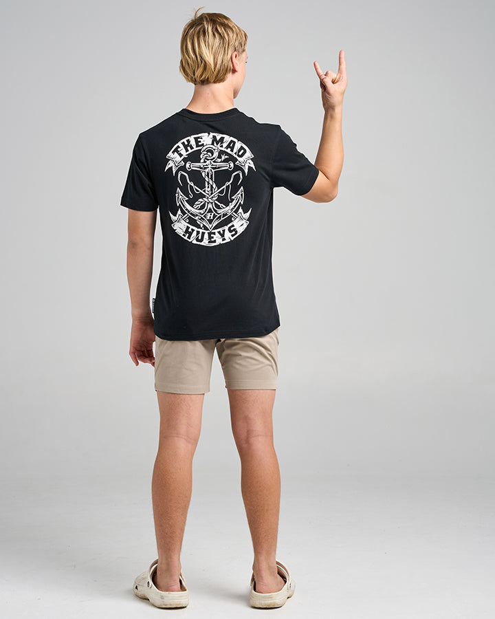 DROP ANCHOR | YOUTH SS TEE - BLACK