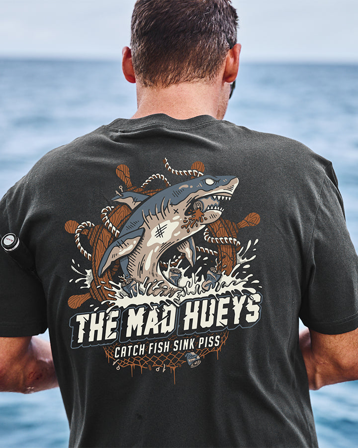 CATCH FISH | SS TEE - CHARCOAL