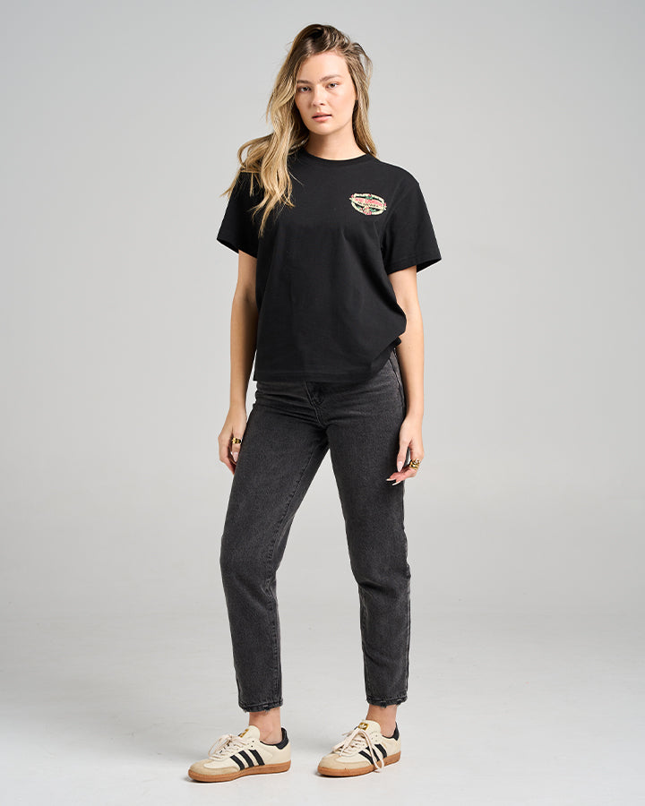 THE TIKI CAPTAIN | WOMENS SS TEE - BLACK