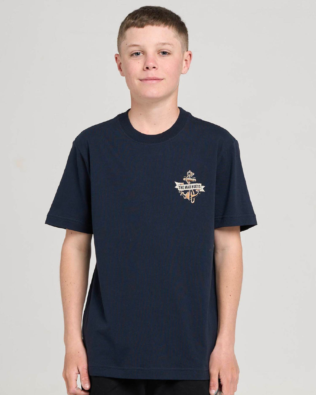 FLAME ANCHOR | YOUTH SS TEE - NAVY