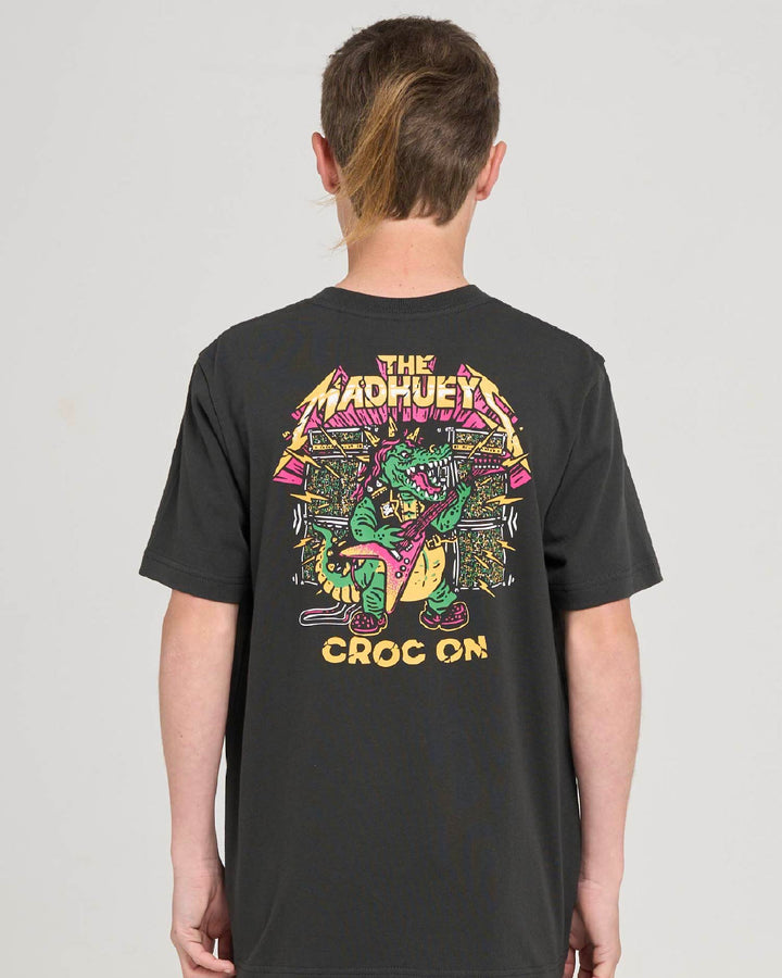 CROC ON | YOUTH SS TEE - VINTAGE BLACK