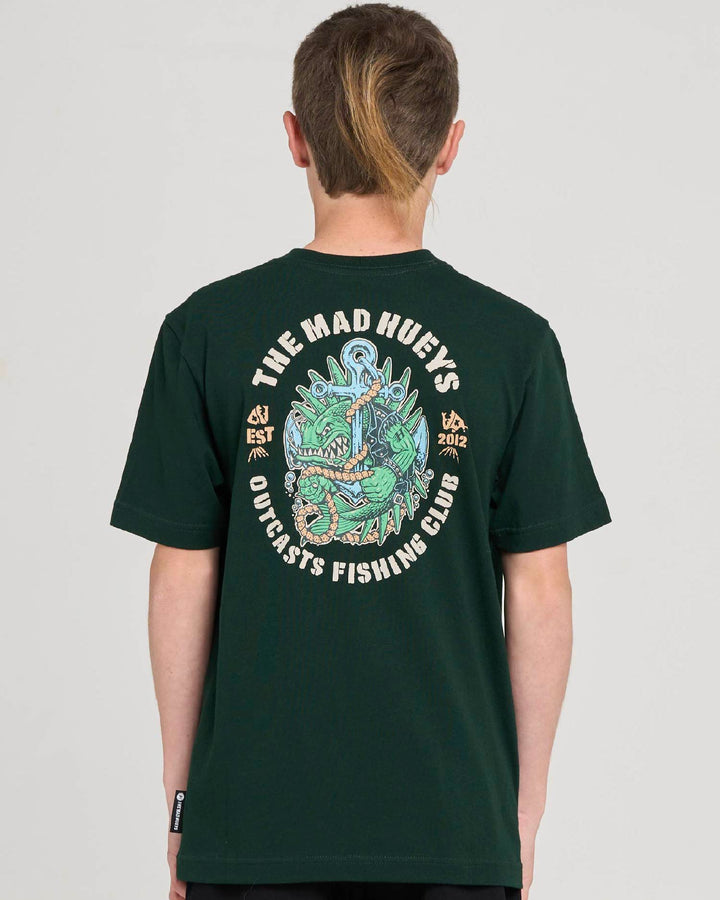 OUTCASTS | YOUTH SS TEE - PINE GREEN