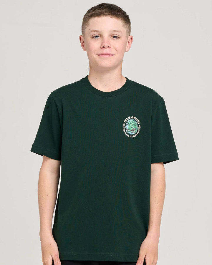 OUTCASTS | YOUTH SS TEE - PINE GREEN