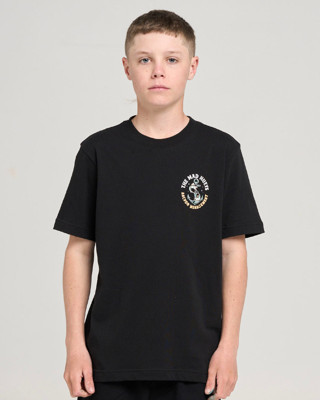 ANCHOR MANAGEMENT | YOUTH SS TEE - BLACK
