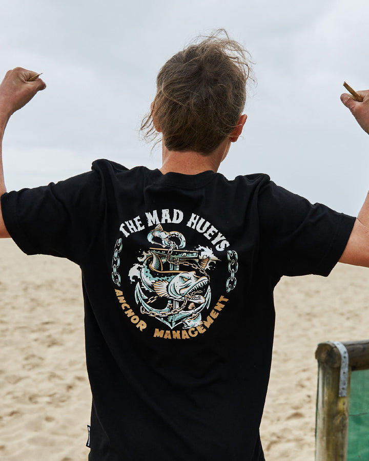 ANCHOR MANAGEMENT | YOUTH SS TEE - BLACK