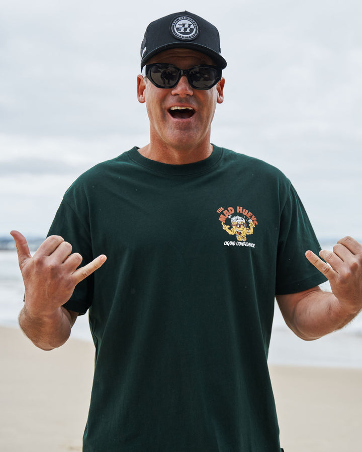 LIQUID CONFIDENCE | SS TEE - PINE GREEN