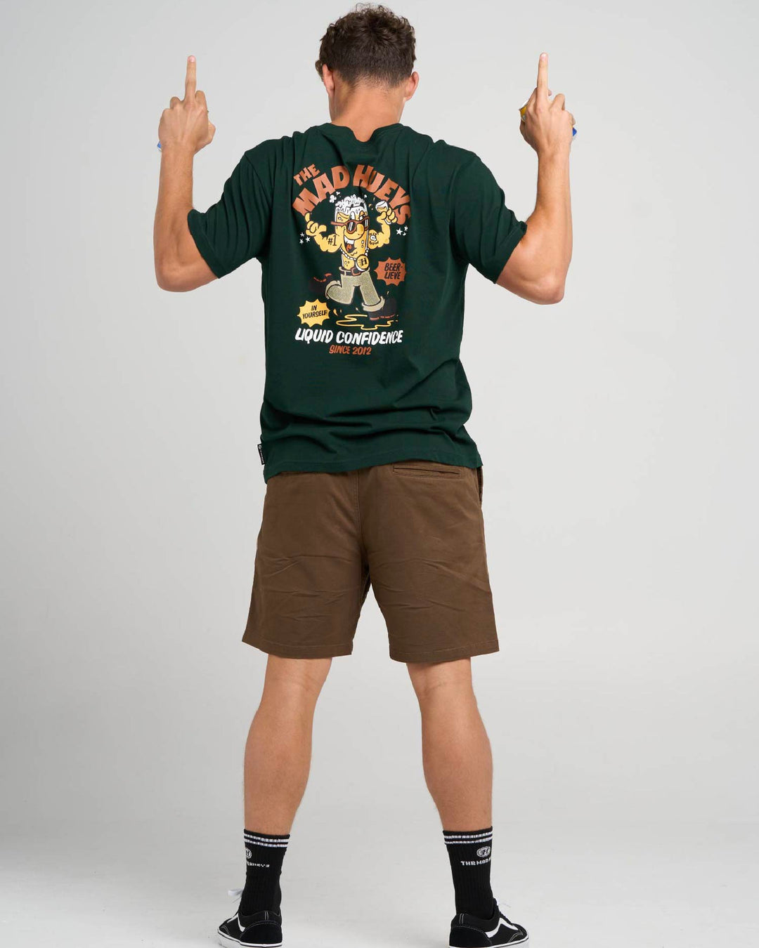 LIQUID CONFIDENCE | SS TEE - PINE GREEN