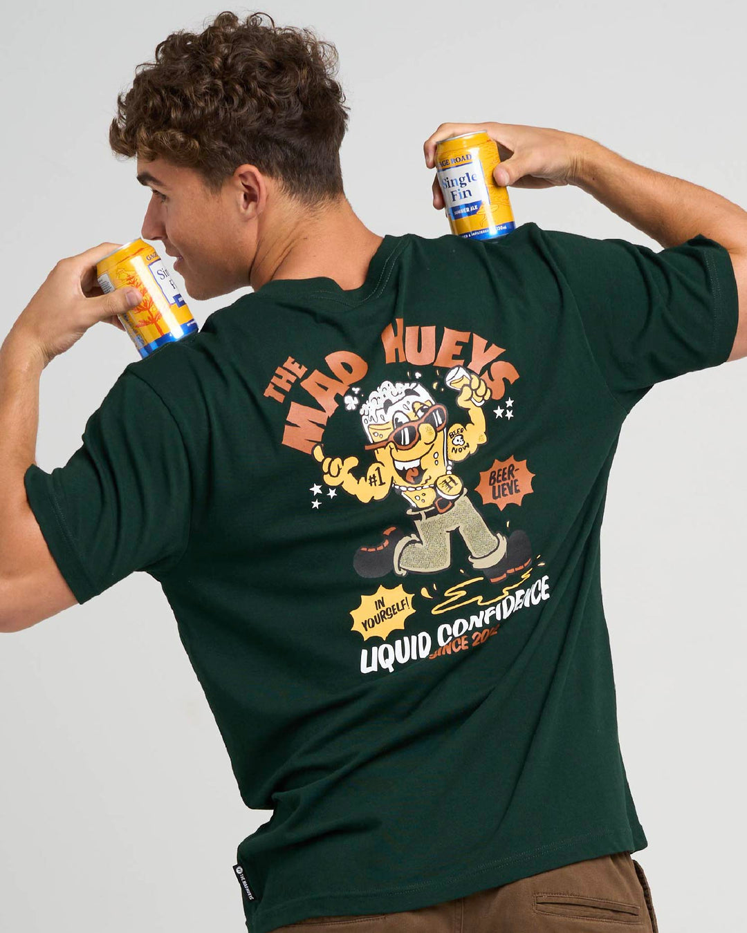 LIQUID CONFIDENCE | SS TEE - PINE GREEN