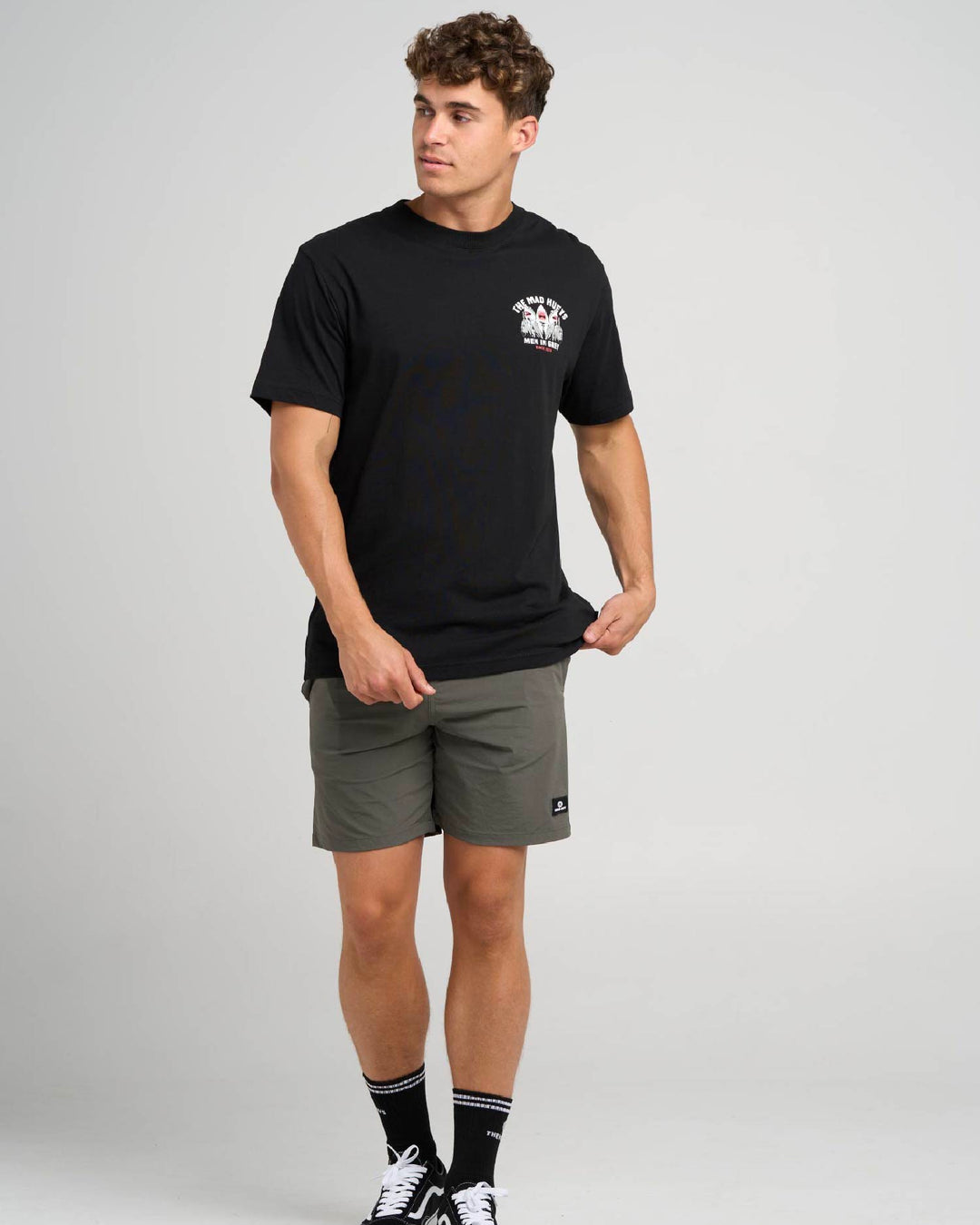 MEN IN GREY | SS TEE - BLACK