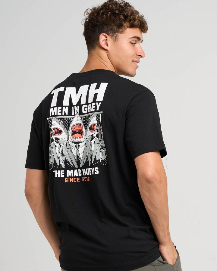 MEN IN GREY | SS TEE - BLACK