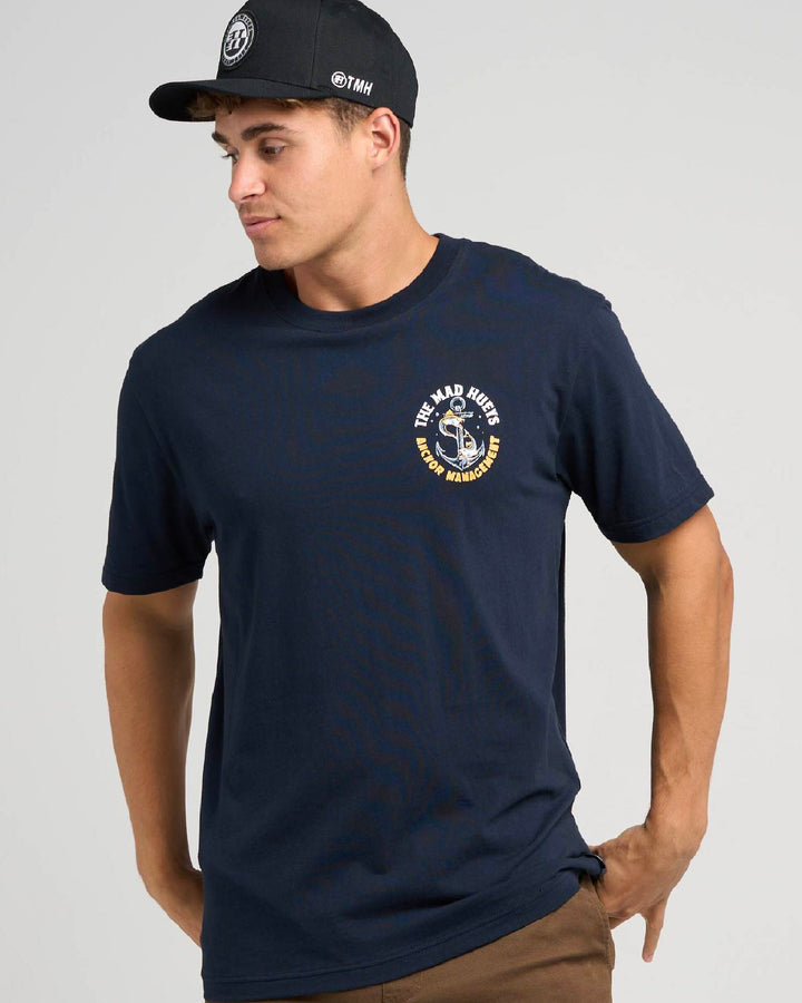 ANCHOR MANAGEMENT | SS TEE - NAVY
