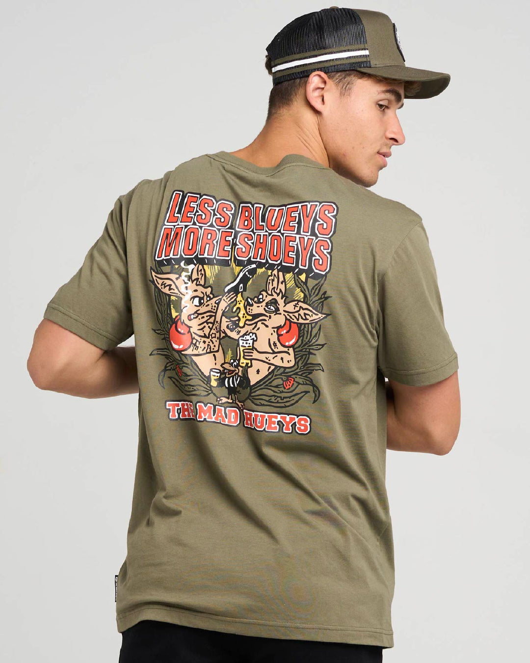 LESS BLUEYS | SS TEE - OLIVE
