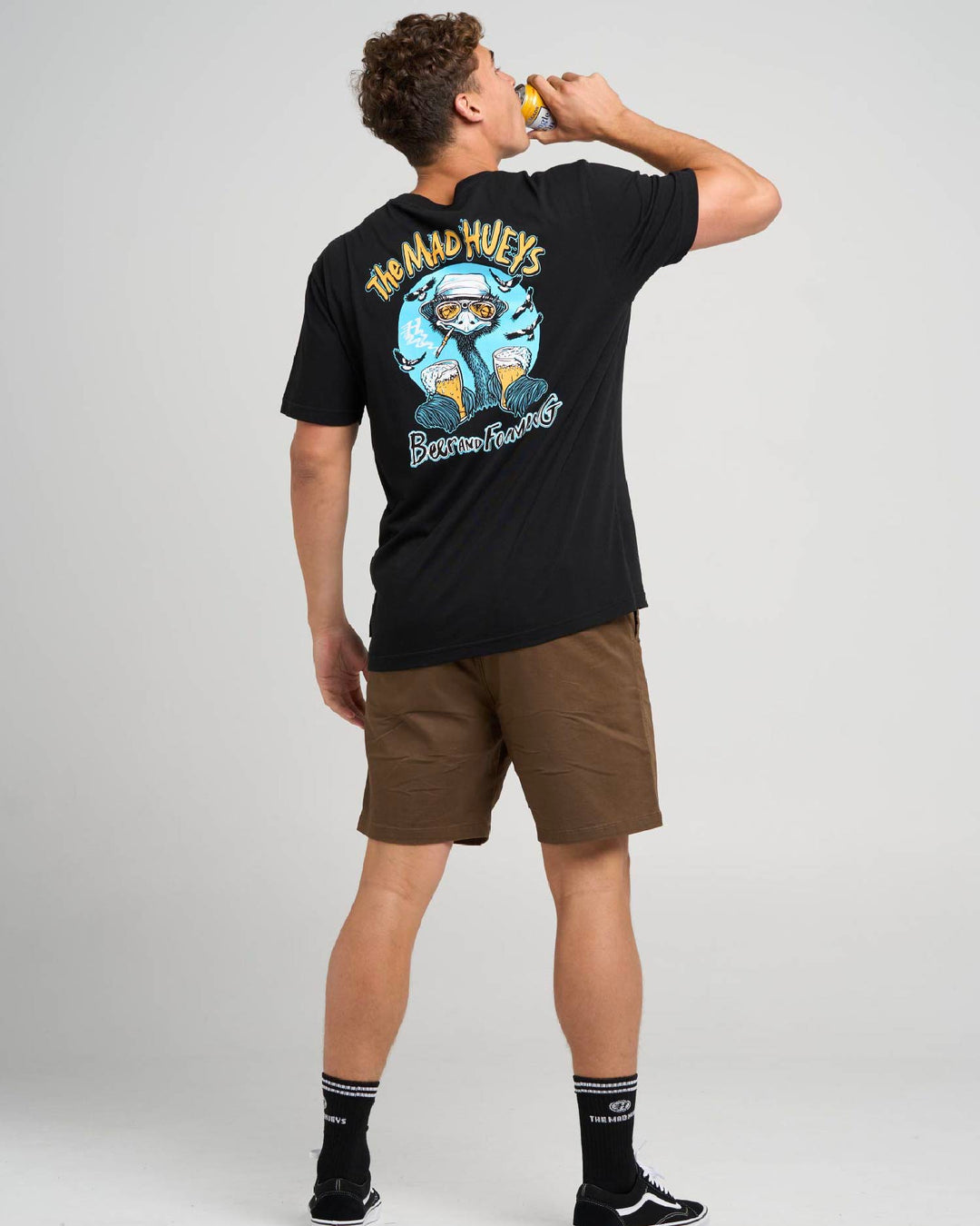 BEER AND FOAMING | SS TEE - BLACK