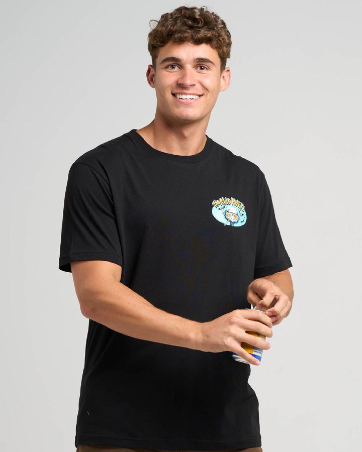BEER AND FOAMING | SS TEE - BLACK