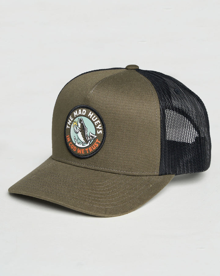 TRUST COD | TWILL TRUCKER - OLIVE