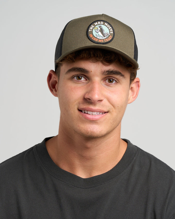 TRUST COD | TWILL TRUCKER - OLIVE